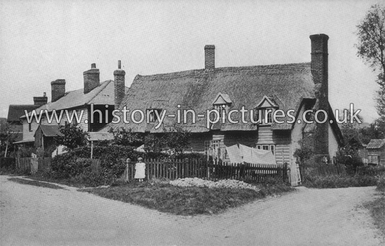 Old Cottages, Rayne, Essex. c.1910